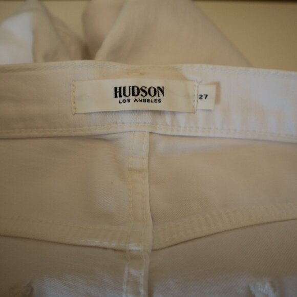 Hudson White Nico Jeans Skinny Denim Size 27 New Tags - Picture 9 of 10